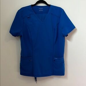 Jaanuu Women's Blue V-Neck Top & Bottom